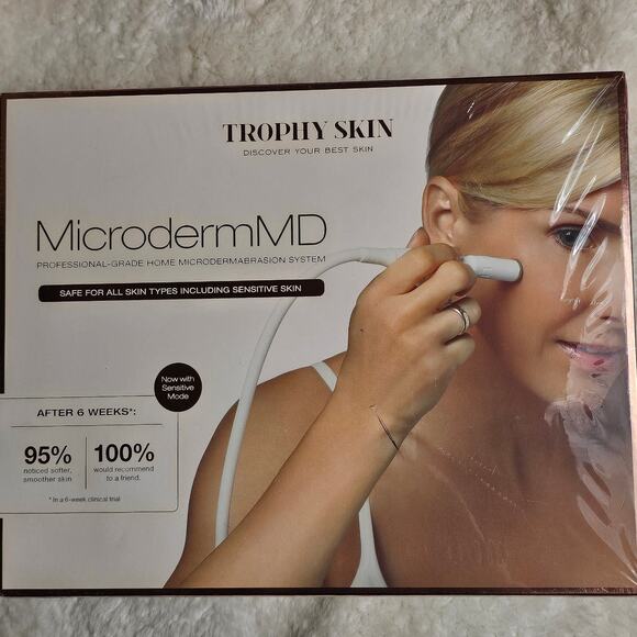 Trophy Skin Microderm MD At-Home Microdermabrasion Kit Anti-Aging and Acne NIB